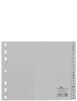 DURABLE A-Z-Register A4 PP teildeckend 20-tlg. grau