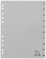 DURABLE Zahlenregister (A4 geprägte Taben 1-10 PP...