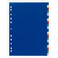 DURABLE A-Z Register A4 Universallochung 20 Blatt farb. Verl