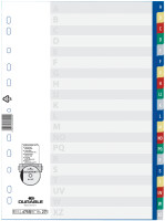 DURABLE A-Z Register A4 Universallochung 20 Blatt farb. Verl