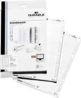 DURABLE Einsteckschilder Badgemaker 54x90mm 200 Stck...