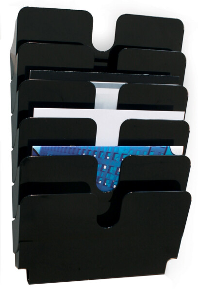 DURABLE Prospektspenderset Querformat Flexiplus 6 A4 schwarz