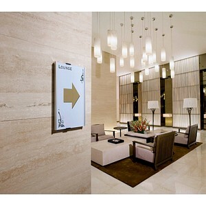 DURABLE Türschild A4 Info Sign 210x297mm metallic silber