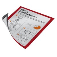 DURABLE Inforahmen Duraframe A4 selbstklebend 2 St rot
