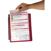DURABLE WandSichttafelsys. VarioWall 5 Sichttafeln, rot