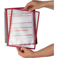 DURABLE WandSichttafelsys. VarioWall 5 Sichttafeln, rot