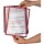 DURABLE WandSichttafelsys. VarioWall 5 Sichttafeln, rot