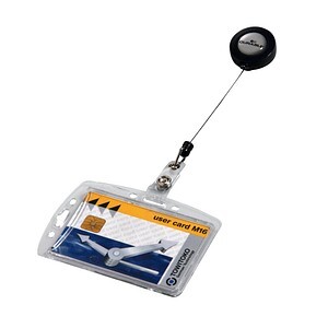 DURABLE Hartbox f 1 Ausweiskarte mit Jojo 10er Pck