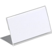 DURABLE Tischnamensschild Acryl 52x100mm transp 10er Pck