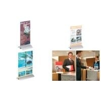 DURABLE Tischaufsteller Presenter A5 Acryl/Alu 1 St transp