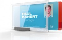 DURABLE Kartenhalter Pushbox Duo 10 Stück transparent