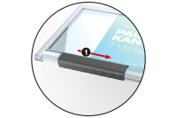 DURABLE Kartenhalter Pushbox Mono 10 Stück transparent