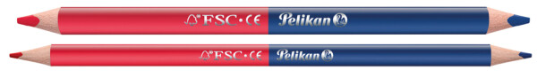 Pelikan Buntstifte rot&blau  3-eckig dünn FSC