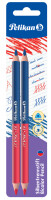 Pelikan Buntstifte rot&blau  3-eckig dick FSC  2er...