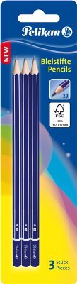 Pelikan Bleistifte GP2B/3/B Härtegrad 2B 3er Blister