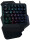 Logilink Einhand-Gaming Tastatur, beleuchtet, schwarz
