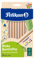 Pelikan Buntstifte 3-eckig      dick BSD12DN 12 Stifte