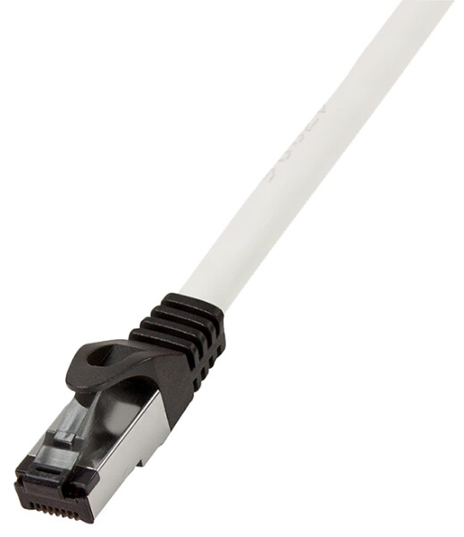 Logilink Premium Cat.8.1 Patchkabel, hellgrau, 1,00m    LSZH