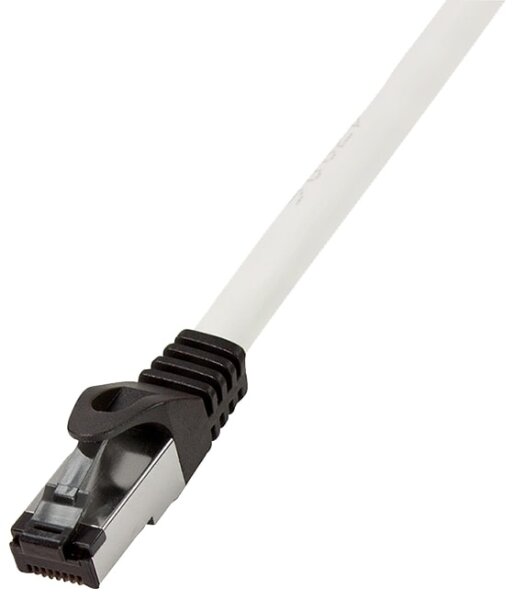 Logilink Premium Cat.8.1 Patchkabel, hellgrau, 5,00m    LSZH