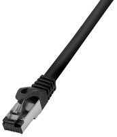 Logilink Premium Cat.8.1 Patchkabel, schwarz, 1,00m     LSZH