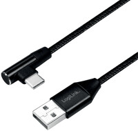Logilink USB-Stecker USB 2.0 zu USB-C (90° gewinkelt)...