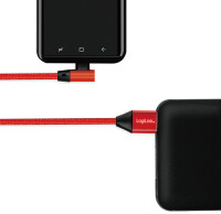 Logilink USB-Stecker USB 2.0 zu USB-C (90° gewinkelt)...