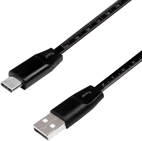 Logilink USB 2.0 Kabel zu USB-C Stecker, schwarz, 1,0m