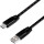Logilink USB 2.0 Kabel zu USB-C Stecker, schwarz, 1,0m