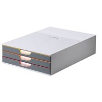 DURABLE Schubladenbox VARICOLOR 3Fächer mehrfbg