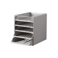 DURABLE Schubladenbox IDEALBOX 5Fächer basic grau...
