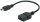 DIGITUS USB 2.0 Adapter OTG, Typ Mini B - A St/Bu 0,2m