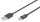 DIGITUS USB 2.0 Verbindungskabel Typ C -A  St/St   1,8m,  sw