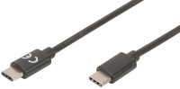 DIGITUS USB 2.0 Anschlusskabel Typ C -C  M/M       3.0m,  sw