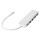 DIGITUS USB-C-Hub  4-Port 3.0->4xA3.0 1xC-PD intgr.Kabel wei