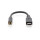 DIGITUS USB C Audio Adapterkabel Typ C -Klinke St/Bu 0,2m,sw