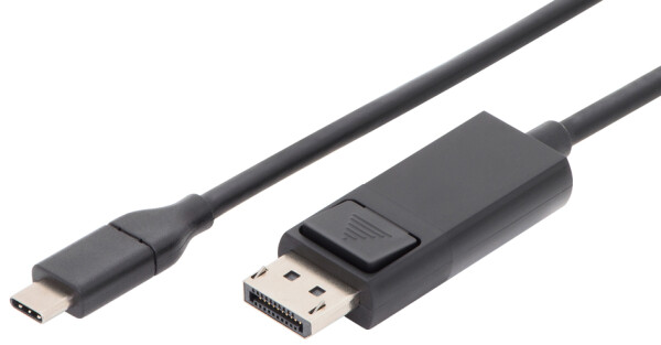 DIGITUS USB C Adapterkabel Typ C -DP 32,4GB  St/St 2.0m,  sw