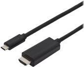 DIGITUS USB C Adapterkabel Typ C -HDMI A 4K St/St 2.0m, sw