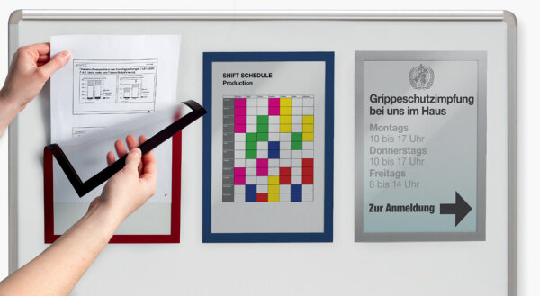 DURABLE DURAFRAME MAGNETIC A4 1 Stück schwarz