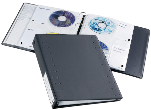 DURABLE CD/DVD INDEX 40 Ringbuch anthrazit
