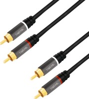 Logilink Audiokabel 2x Cinch -> 2x Cinch RCA 7.5m, black