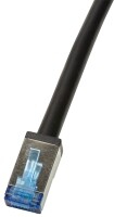Logilink Outdoor PE Patchkabel CAT.6A S/FTP, schwarz, 0,5m
