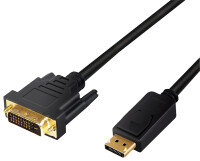 Logilink DisplayPort-Kabel DP 1.2 zu DVI 1.2 2,0m schwarz