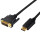 Logilink DisplayPort-Kabel DP 1.2 zu DVI 1.2 2,0m schwarz