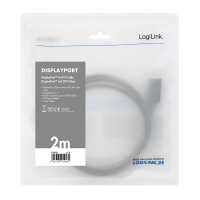 Logilink DisplayPort-Kabel DP 1.2 zu DVI 1.2 3,0m schwarz