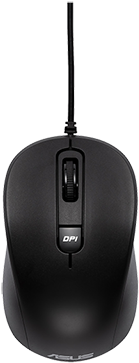 Asus MU101C optical wired schwarz Maus