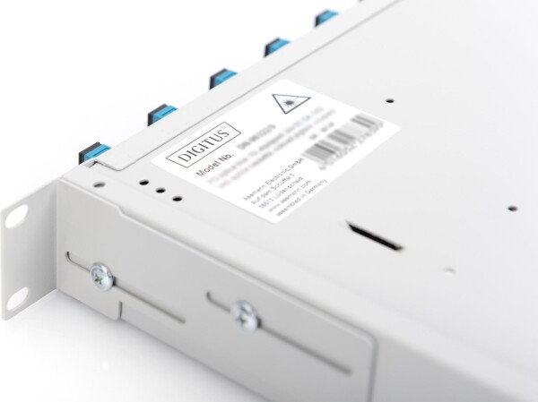 DIGITUS LWL Spleißbox 1HE unbestückt ausziehbar schnellversc