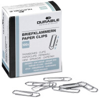 DURABLE Briefklammern 26mm verzinkt 100 Stück