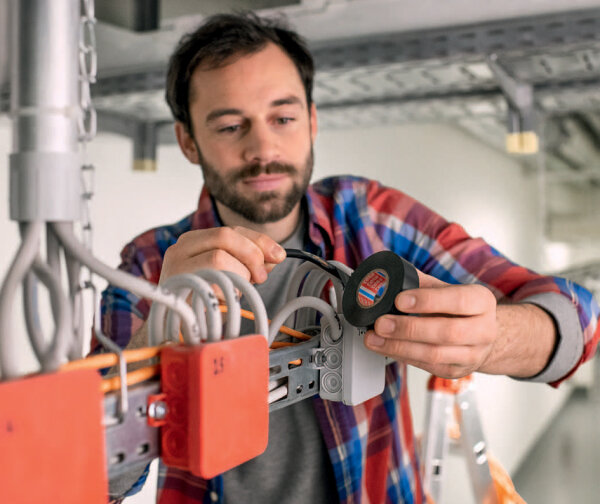 tesa Isolierband 10m 15mm grün/gelb