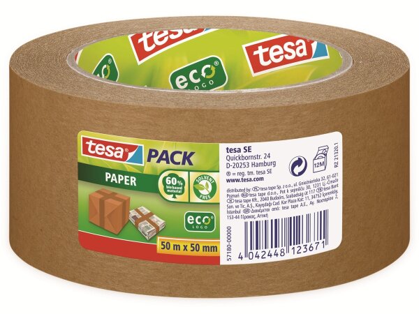 tesapack Papier ecologo 50m 50mm -Packband-