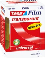 tesafilm Office Box Rolle 66m 25mm transparent          6St.